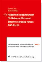 Cover Allgemeine Bedingungen für Netzanschluss und Stromversorgung vs. AGB-Recht