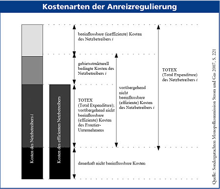 Grafik Kostenarten Anreizregulierung