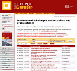 991 Screenshot GEB Seminardatenbank Energieberater August 2008