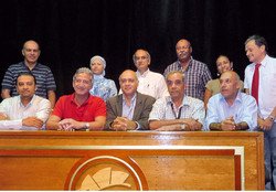 2044 Delegation ägyptischer Energie-Experten mit Dr. Aribert Peters (rechts im Bild)