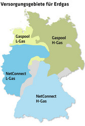 285 Karte Versorgungsgebiete für Erdgas