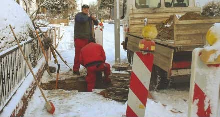 2338 EVB Butzbach lässt Kabel ausgraben