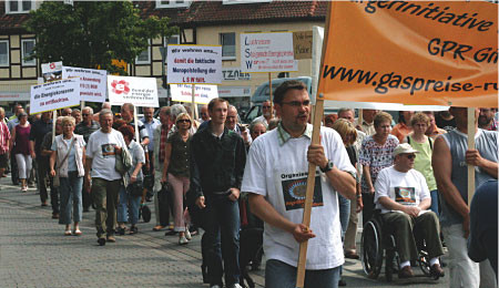 Demonstration Gaspreisprotest Gifhorn
