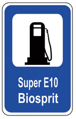 1788 E10 Verkehrszeichen Tankstelle Biosprit